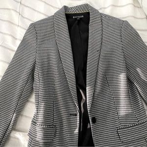 Fall plaid blazer from Express